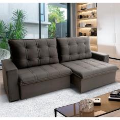 Imagem de Sofá 3 Lugares Hellen Azure Retrátil/Reclinável, Revestido em Tecido Veludo e 300 cm de Largura