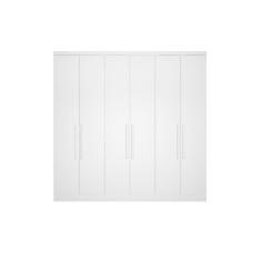 Imagem de Modulado de Quarto Guarda Roupa Rizon c/ 6 Portas e 8 Gavetas Branco - Novo Horizonte