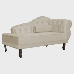 Imagem de Recamier Larissa Lado Esquerdo 1,50 cm Veludo Bege - Montanaris Decor