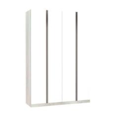 Imagem de Guarda-roupa 4 Portas 160 Cm Legno Crema Com Branco Mat - LUCIANE