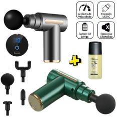 Imagem de Massageador Elétrico Muscular Compacto E Potente 3400 Rpm + Óleo De Ma
