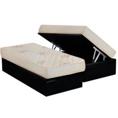 Imagem de Conjunto Box Baú Solteiro: Colchão Espuma Luckspuma D33 Supreme Floral