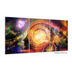 Imagem de Quadro Decorativo Psicologia Consultório Mente 3 peças