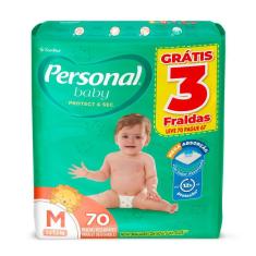 Imagem de Fralda Personal Baby Protect & Sec Tamanho M Leve 70 Pague 67 Fraldas Descartáveis