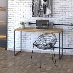 Imagem de Escrivaninha Dynamica Industrial 120 Cm - Carvalho/Preto