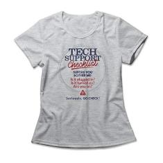 Imagem de Camiseta Feminina Tech Support Checklist