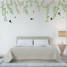 Imagem de Adesivo Parede Natureza Galhos Verdes 235X75cm