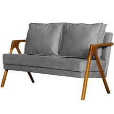 Imagem de Namoradeira Decorativa Marília Linho Bege - Golden Moveis