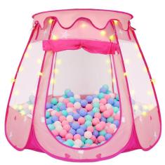 Imagem de Play Tent ZUOSEN Princess para crianças com bolas e luz estelar