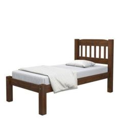 Imagem de Cama De Solteiro Madeira Maciça Super Resistente - Digo.Casa