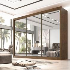 Imagem de Guarda Roupa Casal 3 Portas 6 Gavetas 100% MDF Qatar D Doro Moveis Ypê