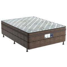 Imagem de Cama Box Conjugado Casal Colchao Ortopedico D28 Prodormir Advanced Pillow Top Brown 138X188x50 Probel