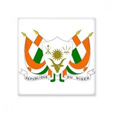 Imagem de Decalque brilhante de ejo de cerâmica com emblema nacional da África do Níger