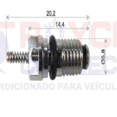 Imagem de NUCLEO VALVULA SCHRADER DO COMPRESSOR R134A PACTO 10 PECAS