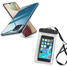 Imagem de Capa a Prova d'agua para Celular + Capinha Anti Impacto Compatível Samsung A12