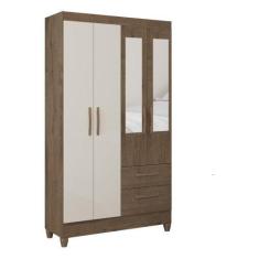 Imagem de Guarda-Roupas 4 Portas 2 Gavetas E Espelhos Multimóveis Cr35144