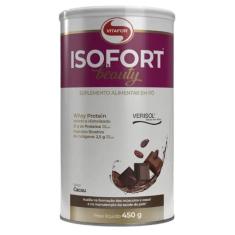 Imagem de Kit 2X: Isofort Beauty Whey Protein Cacau Vitafor 450G