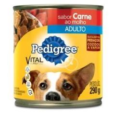 Imagem de Ração Pedigree Carne ao Molho Lata para Cães Adultos 290 g