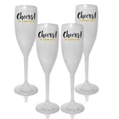 Imagem de Kit 4 Taças Champagne s Personalizadas Cheers