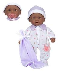 Imagem de Boneca de bebê jc Toys La Baby Boutique afro-americana 28cm