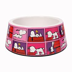 Imagem de Comedouro Zooz Pets Snoopy Quadpink para Cães - Tamanho M