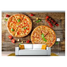Imagem de Papel De Parede Rodízio Pizza Gourmet 3D Al186
