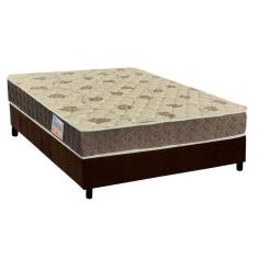 Imagem de Cama Box Casal: Colchão Espuma Orthoflex D33/ep Matera + Base Crc Suede Brown(138x188)