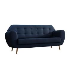 Imagem de Sofá 3 Lugares Beegees Linho Azul Marinho