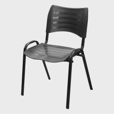 Imagem de Cadeira Iso Fixa Empilhável Reforçada Cor Preta