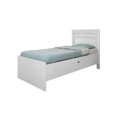 Imagem de Cama Solteio com Baú 0,88 Laissa MDF Fama 