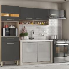 Imagem de Cozinha Compacta Demobile Dama 3 Peças Avena/grafito