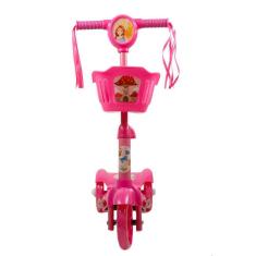Imagem de Patinete Para Criança Com 3 Rodas Musical Com Luzes Rosa