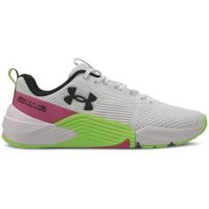 Imagem de Tênis Under Armour Tribase Reps 2 Feminino Branco Verde Rosa, Branco, 