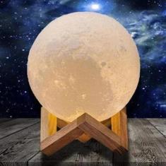 Imagem de Luminária Umidificador  Lua Aromatizador De Ambientes - B-max