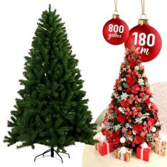 Imagem de Árvore De Natal 1,80m Grande C/ 800 Galhos Pinheiro De Natal - AuShopE