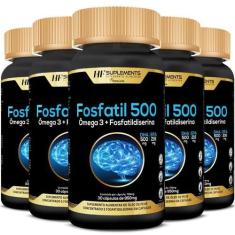 Imagem de 5X Fosfatil 500 Omega 3 Fosfatidilserina 30Caps Hf Suplement - Hf Supl