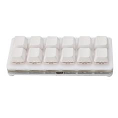 Imagem de Teclado Pequeno para Jogos, Teclado Mecânico Programável 12 Teclas Com Luzes RGB e Interruptores Hot Swappable, Scripts Personalizáveis ​​Teclado 12 Teclas para PC Office Work