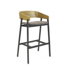 Imagem de Banqueta Coller Aço - Madeira em Nogueira - ArteFama, FAIXA 1 ACQUABLO