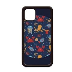 Imagem de Deep Sea Cuttlefish Caranguejo água-viva para iPhone 12 Pro Max Capa para Apple Mini Mobile Case