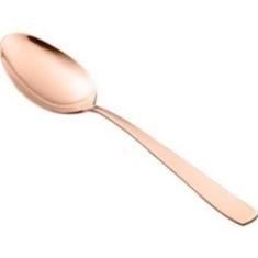 Imagem de Cj 12 Colheres De Aço Inox P/sobremesa Pvd Rosé Gold Pisa