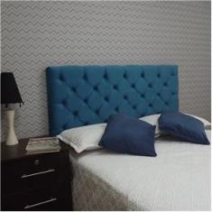 Imagem de Cabeceira Capitonê Suede Casal 140 X 120 RBL