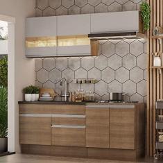 Imagem de Armário de Cozinha Compacta 200cm Rustic/crema Glamy Madesa 07