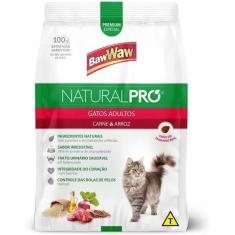 Imagem de Ração Baw Waw Natural Pró Gato Adulto Carne e Arroz 1kg