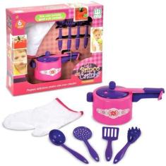 Imagem de Kit Panelinha Panela De Pressão Infantil - Nig Brinquedos