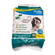 Imagem de Fralda Higiênica Hard Pet Para Cães Machos 12 Unidades - Tamanho M