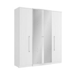 Imagem de Guarda Roupa De Solteiro 4 Portas 2 Gavetas Thb Splendore Plus Glass