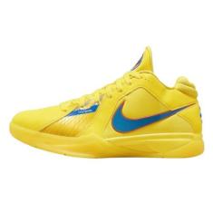 Imagem de Nike Tênis de basquete masculino Zoom KD 3 "Christmas" 2023 FD5606 700, Amarelo vibrante/azul fotográfico, 41