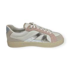 Imagem de Tenis Feminino Arezzo Couro Multicolor Casual Branco-Feminino