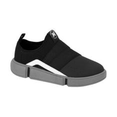 Imagem de Tênis Infantil Masculino Molekinho Menino Escolar Estiloso , Preto, Pr