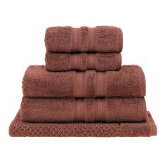Imagem de Jogo de Toalhas Buddemeyer Algodão Egípcio Castanho 5 Peças